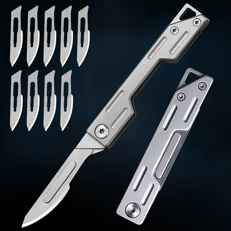 Hobby Knife Blade - Katlanır Bıçak Paslanmaz Çelik Çakı 9