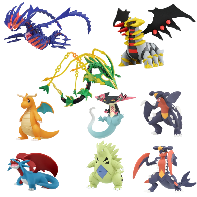 Model Kit Rayquaza - Orijinal TAKARA TOMY Ejderha Tipi Pokemon