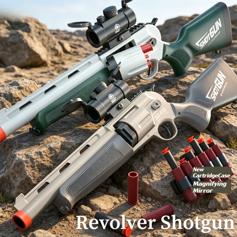 Model Kit Revolver - Manuel Yüklü Yumuşak Mermi Atan Tabanca