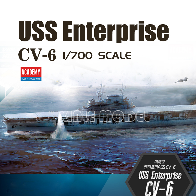 Model Kit Uss Enterprise - Akademisi 14224 USS Enterprise CV6 Metal