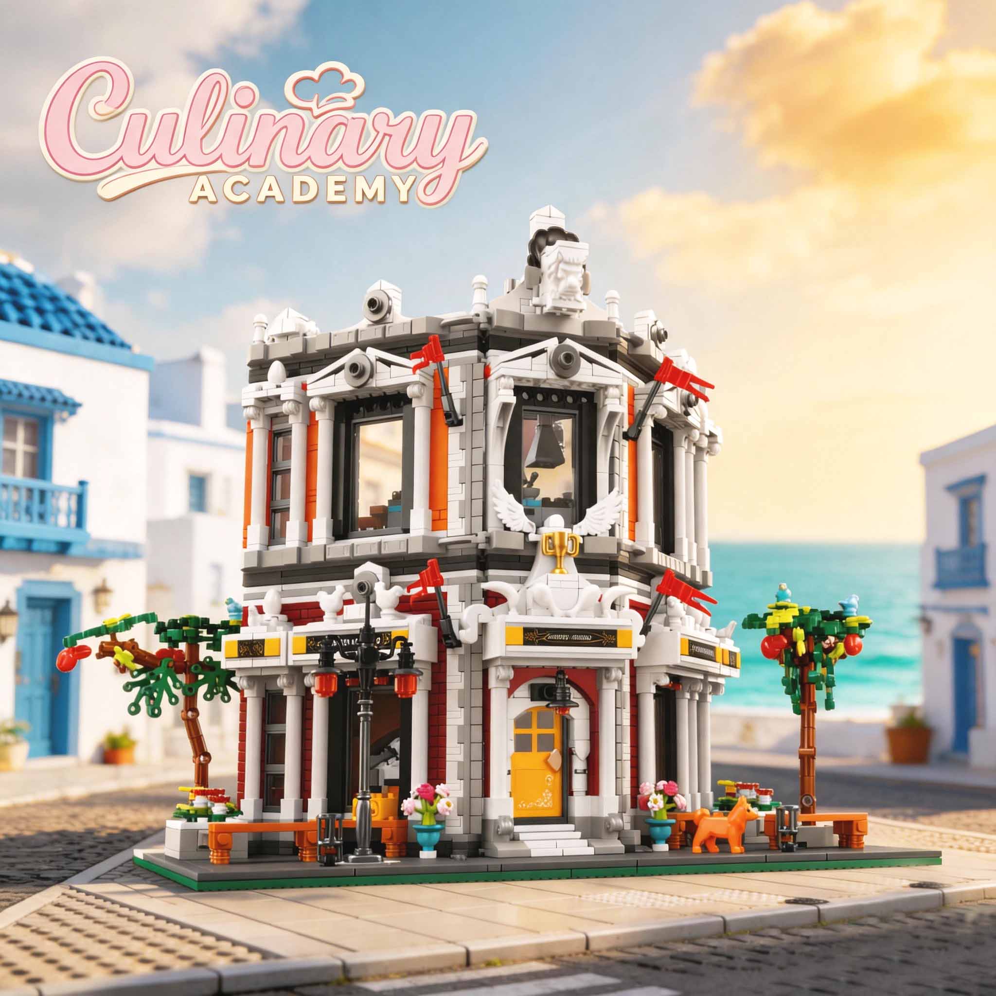 Model Kit Academy - Yaratıcı 2743 Parça Yemek Akademisi Yapı