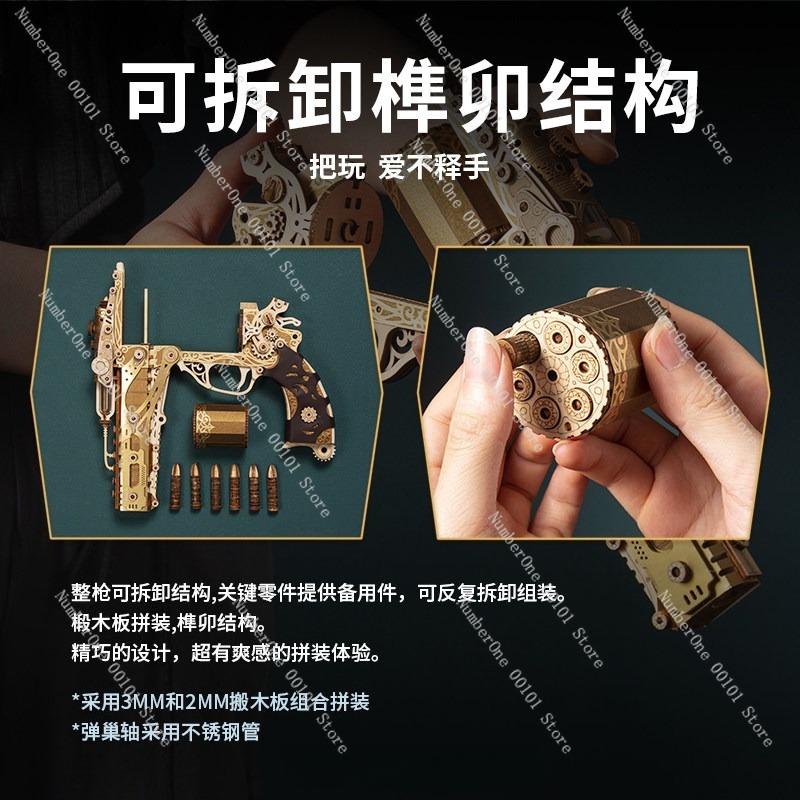 Yaratıcı Tabanca Montaj Modeli - Model Kit Revolver incelemesi ve fiyatı