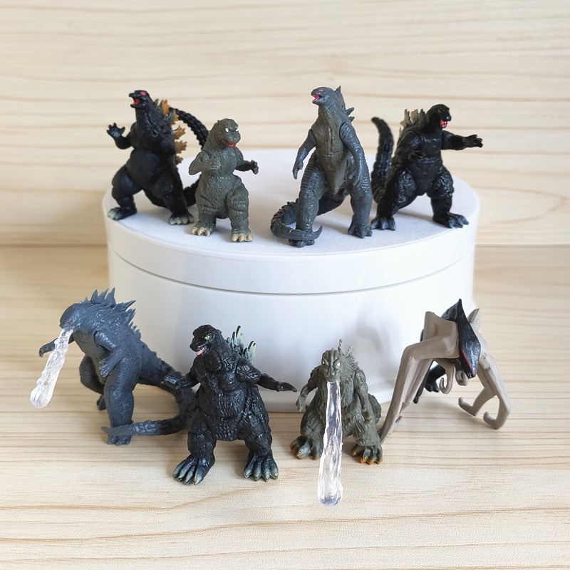 8 adet/takım Godzilla kral Ghi - Model Kit Godzilla incelemesi ve fiyatı