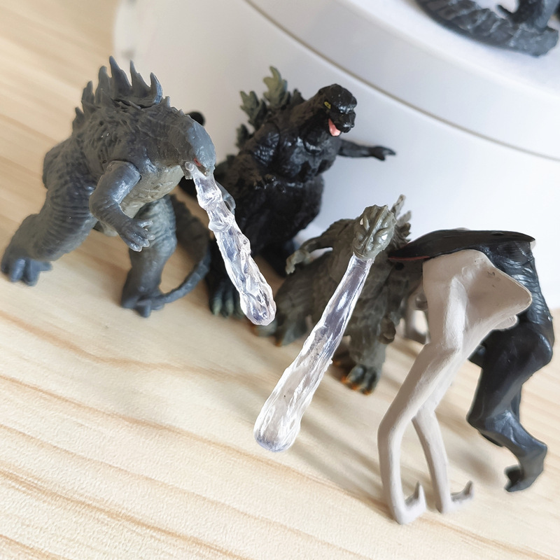 8 adet/takım Godzilla kral Ghi - Model Kit Godzilla incelemesi ve fiyatı