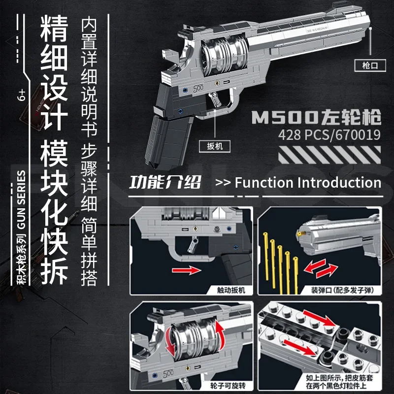 Revolver tabanca kiti tuğla as - Model Kit Revolver incelemesi ve fiyatı