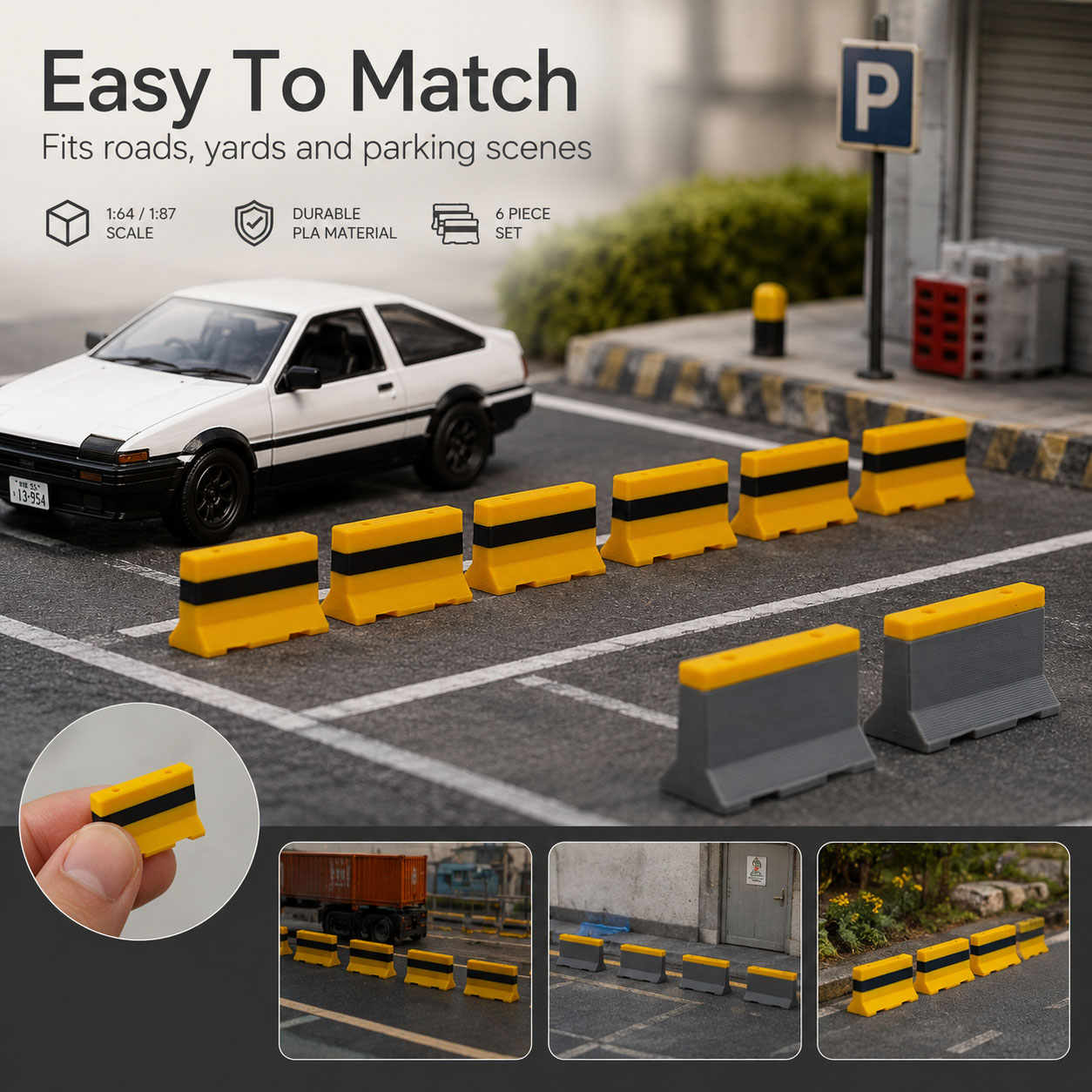 1:64 1:87 Mini Çimento Yol Bar - Model Kit Cement incelemesi ve fiyatı