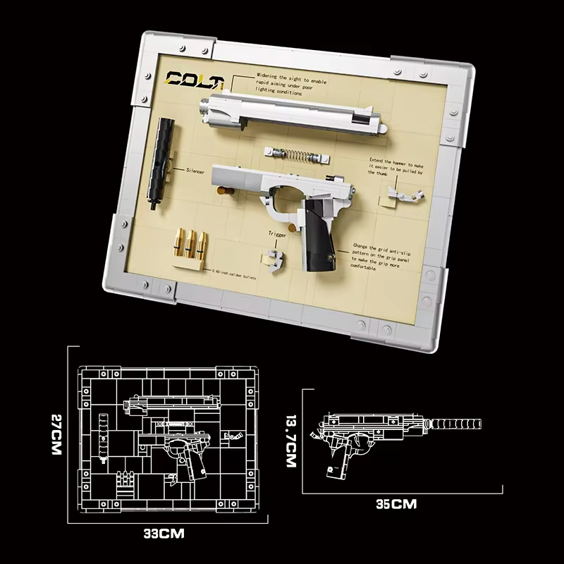Mekanik Tabanca Modeli Yapım B - Model Kit Revolver incelemesi ve fiyatı