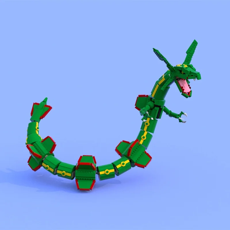 1417 adet MOC Pokemon Rayquaza - Model Kit Rayquaza incelemesi ve fiyatı