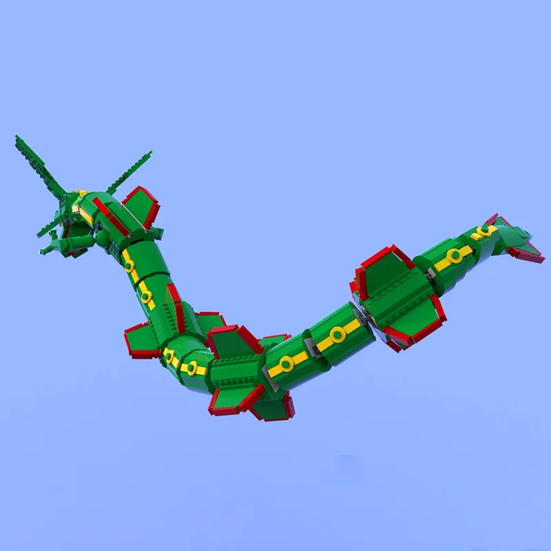 1417 adet MOC Pokemon Rayquaza - Model Kit Rayquaza incelemesi ve fiyatı